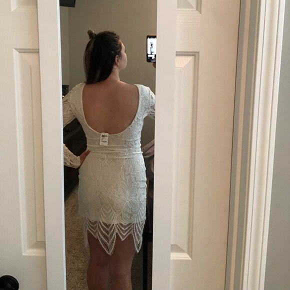 NWT Charlotte Russe White Lace Dress - Picture 2 of 5